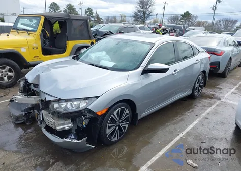 2018 Honda Civic Ex-L from USA, damaged, VIN JHMFC1F71JX038694